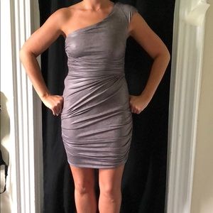 One shoulder cocktail dress